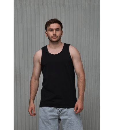 Мужская однотонная майка