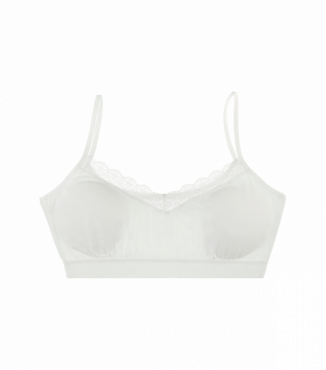 Ажурний білий топ