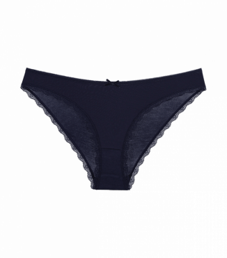 Вискозные однотонные трусики слипы