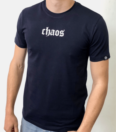 Чоловіча футболка з написом CHAOS