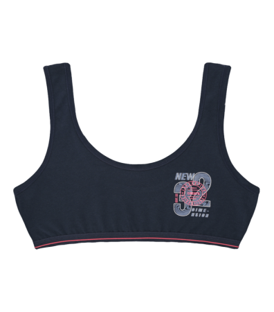 Підлітковий топ з принтом 32 на широких бретельках