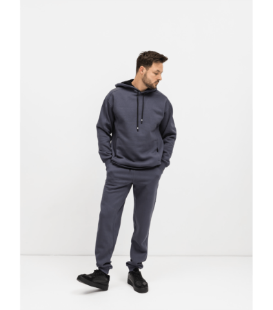 Теплый мужской спортивный костюм с худи