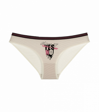 Женские трусики с принтом Yes No