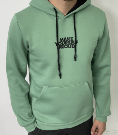 Теплое мужское худи MAKE