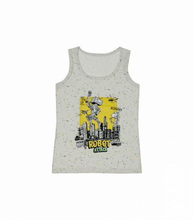 Майка з принтом робот для мальчика