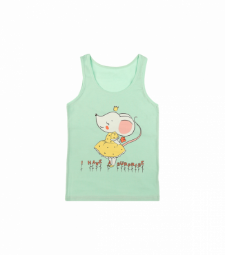 Майка для дівчаток на широких бретелях