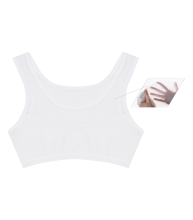 Дитячий топ на широких бретельках з прозорою вставкою