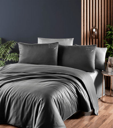 Комплект постільної білизни Deluxe Satin Dark Series First Choice