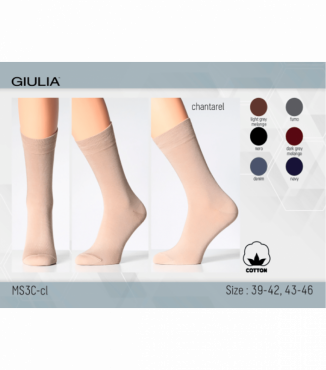 Мужские носки однотонные классические из хлопка