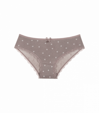 Подростковые трусы слипы для девочки с рисунком звезды