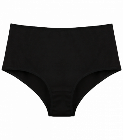 Однотонные черные женские трусы большого размера