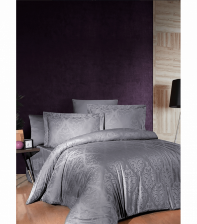 Комплект постільної білизни Jacquard Satin Dark Series First Choice