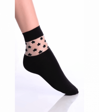 Носочки фантазийные с рисунком средней длины