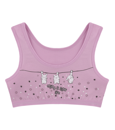 Топ для дівчинки з принтом Enjoy a Slow Life