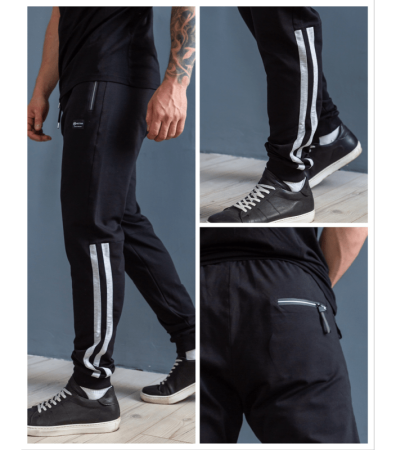 Мужские штаны с карманами на молнии