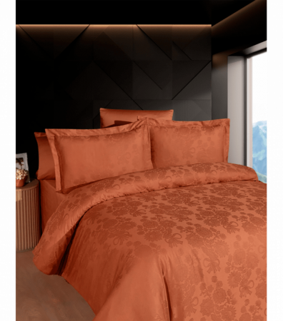 Комплект постельного белья Jacquard Satin Dark Series First Choice
