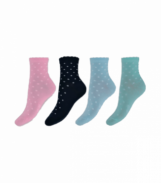 Дитячі шкарпетки з малюнком у горошок