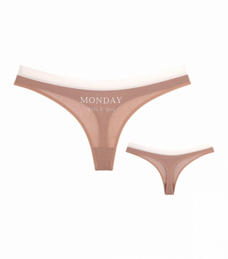 Жіночі стрінги з принтом Monday