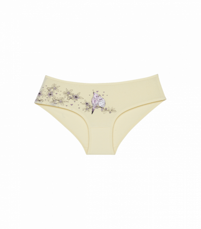 Подростковые трусы слипы для девочки с принтом Попугайчики