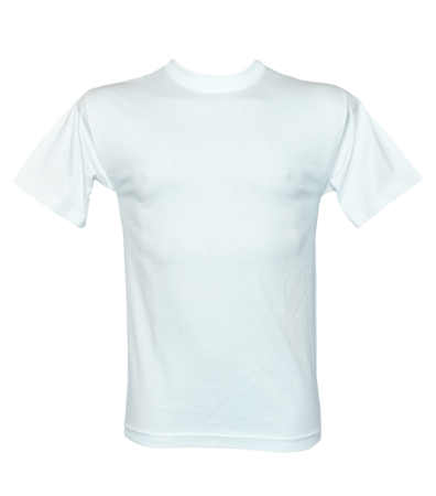 Біла однотонна футболка