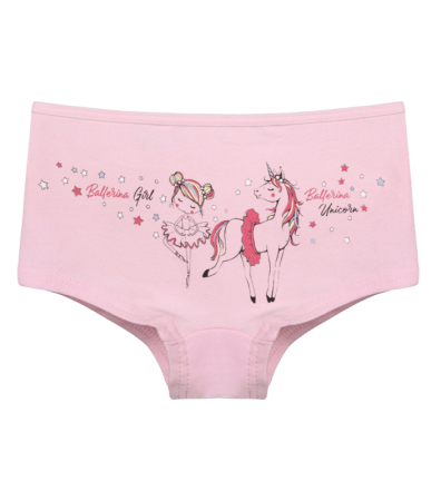 Дитячі труси шортики для дівчинки з принтом Ballerina