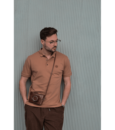 Однотонна футболка чоловіча поло