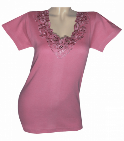 Ажурна футболка жіноча