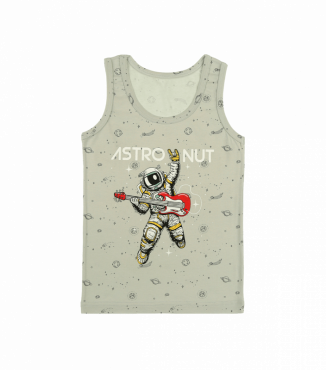 Хлопковая майка для мальчика с рисунком