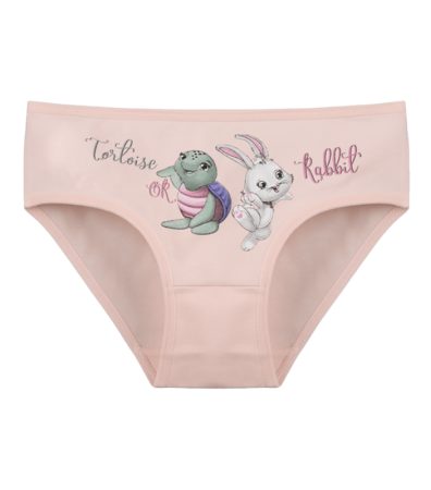 Труси сліпи для дівчинки з принтом Tortoise or Rabbit