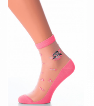 Жіночі шкарпетки з малюнком із мононитки