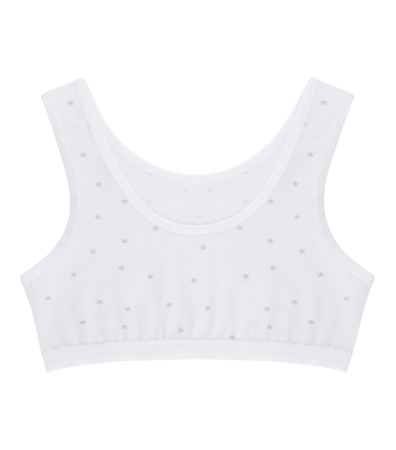 Топ с рисунком на широких бретельках