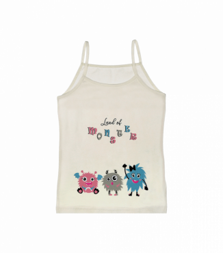 Майка на тонких бретельках для девочек