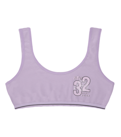 Підлітковий топ з принтом 32 на широких бретельках