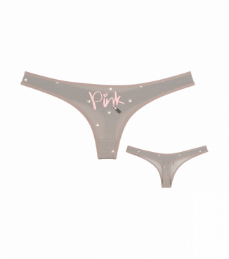 Женские стринги с принтом Pink