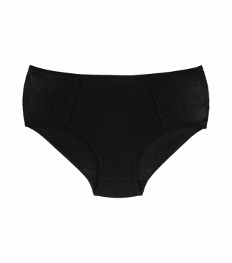 Чорні ажурні жіночі труси