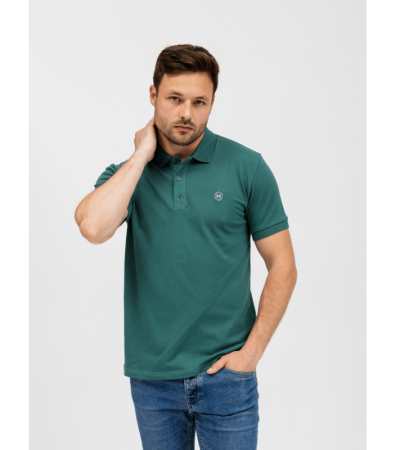 Однотонне чоловіче поло у великих розмірах