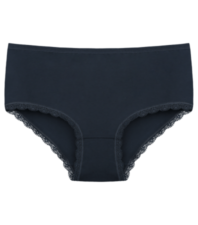 Високі труси великого розміру з мереживом