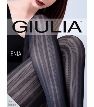 Фантазійні щільні колготки з геометричним малюнком ENIA 60 (3)