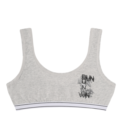 Підлітковий топ з написом на широких бретельках