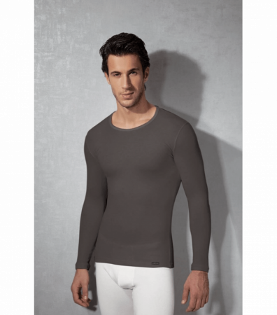 Мужская термокофта с круглым вырезом горловины