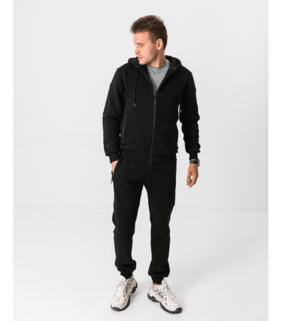 Теплый спортивный костюм с кофтой на молнии