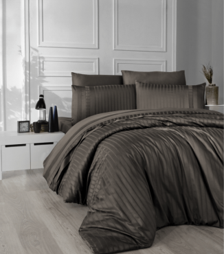 Комплект постільної білизни Deluxe Satin Dark Series First Choice