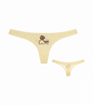 Трусы женские стринги с принтом Кокос Coconut