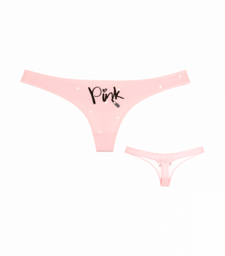 Жіночі стрінги з принтом Pink