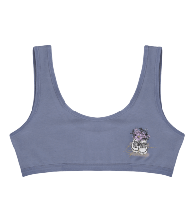 Подростковый топ с принтом на широких бретельках