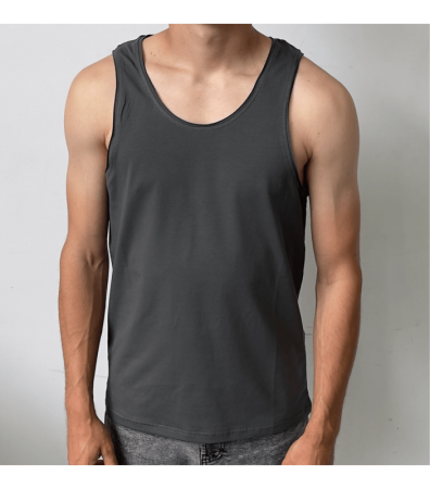 Мужская однотонная майка