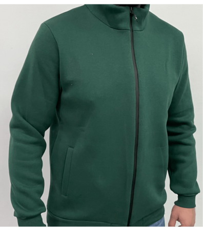 Кофта на замку зі стійкою великих розмірів