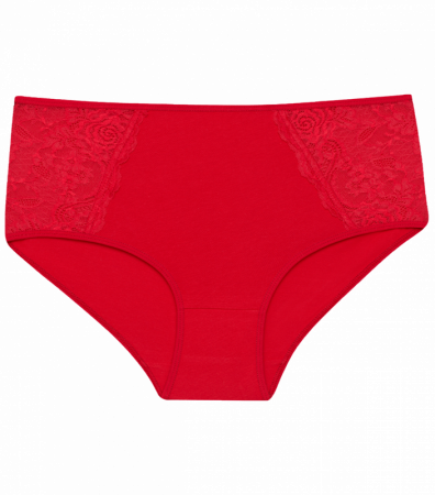 Жіночі однотонні ажурні трусики великого розміру
