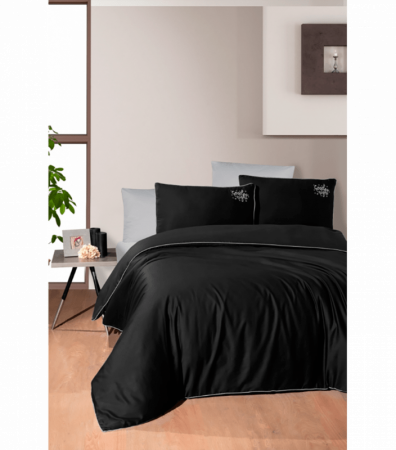 Комплект постільної білизни Deluxe Satin Dark Series First Choice