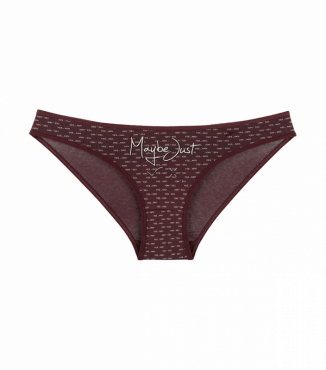 Трусики жіночі з принтом Maybe Just